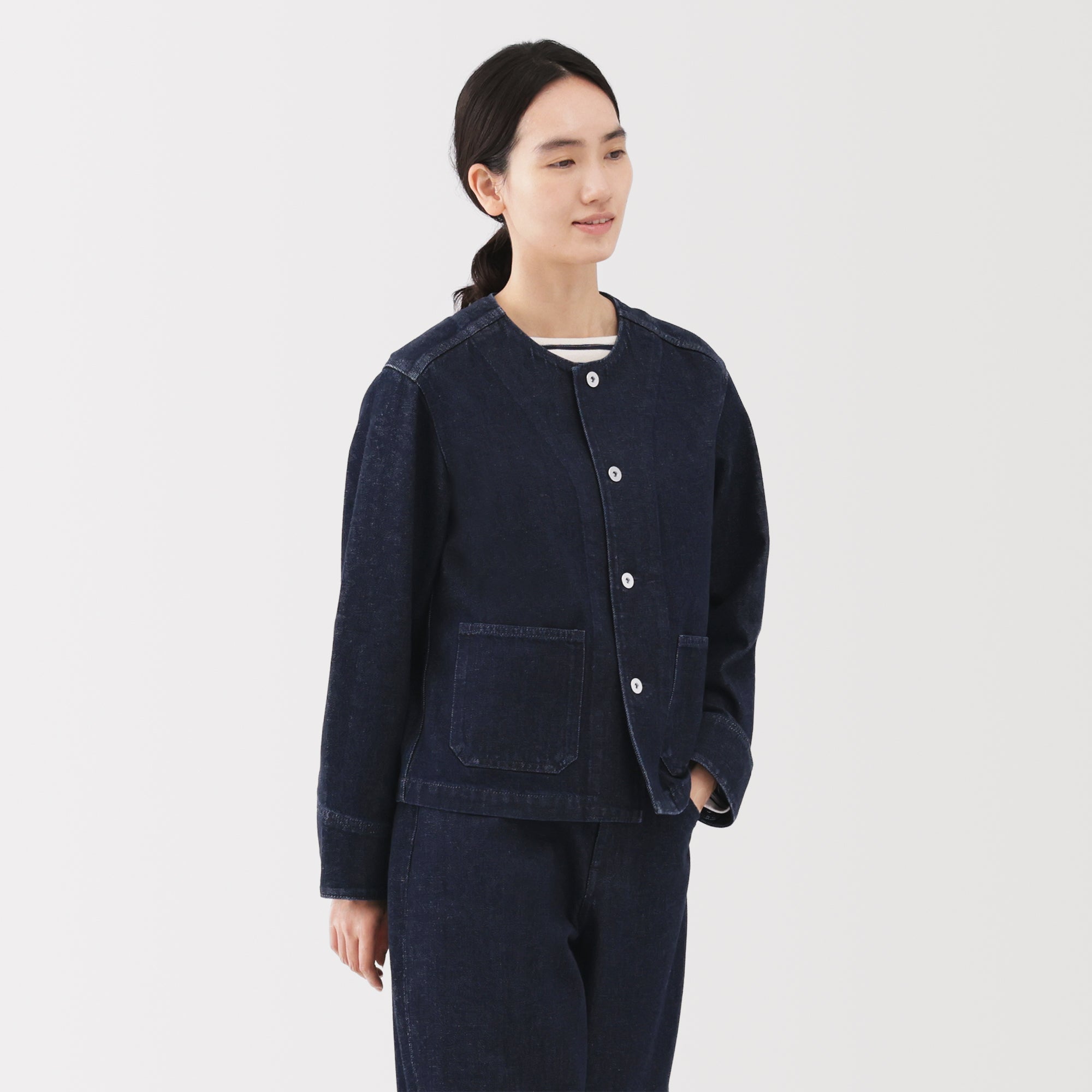 Kapok Blend Denim Jacket - Image 12