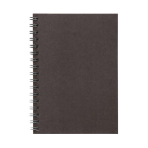 Dark Gray Double Ring Lined Notebook